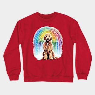 Goldendoodle Boho Rainbow Crewneck Sweatshirt